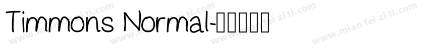 Timmons Normal字体转换